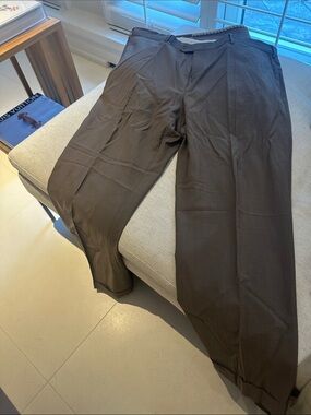 Pal Zileri Men's Brown Dress Trousers